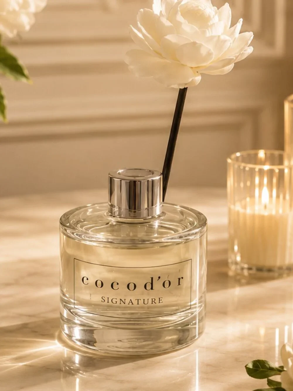 Large Cocod'or Signature Reed Diffuser in the French Lavender Scent